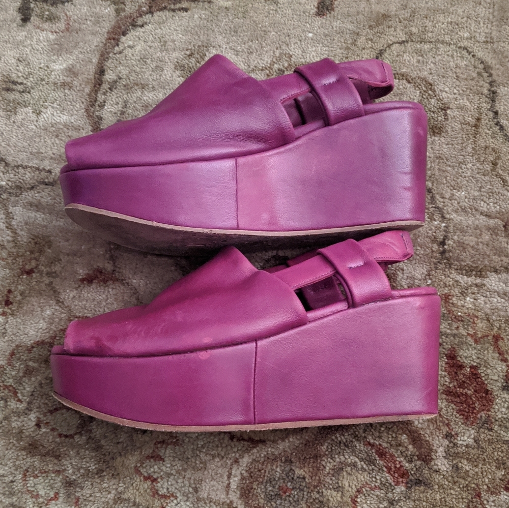 Fausto Santini $400 Italian leather platforms